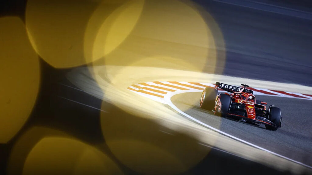 Leclerc around Monza.