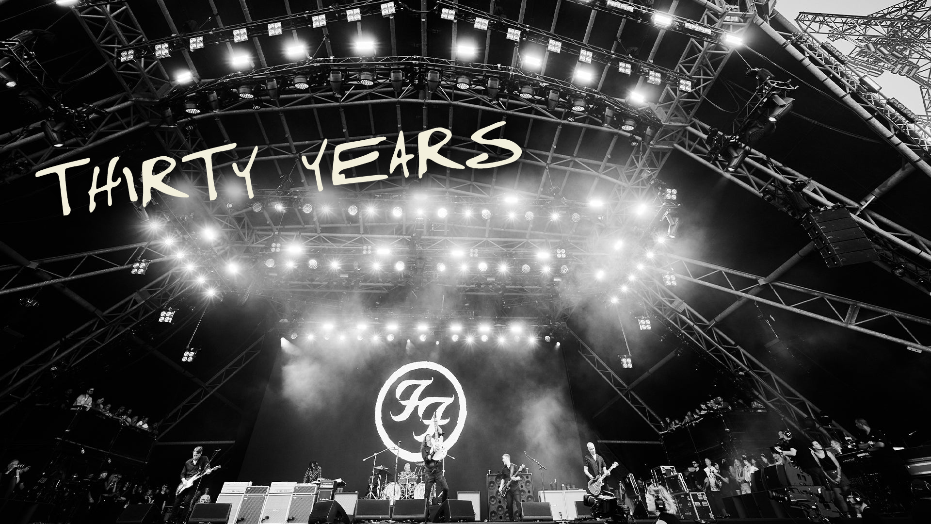 Foo Fighters on stage in 2024